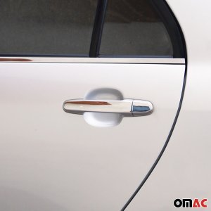 Toyota Sienna Door Handle Cover - Omac - H1 S.Steel - Gloss Silver - '04-'11
